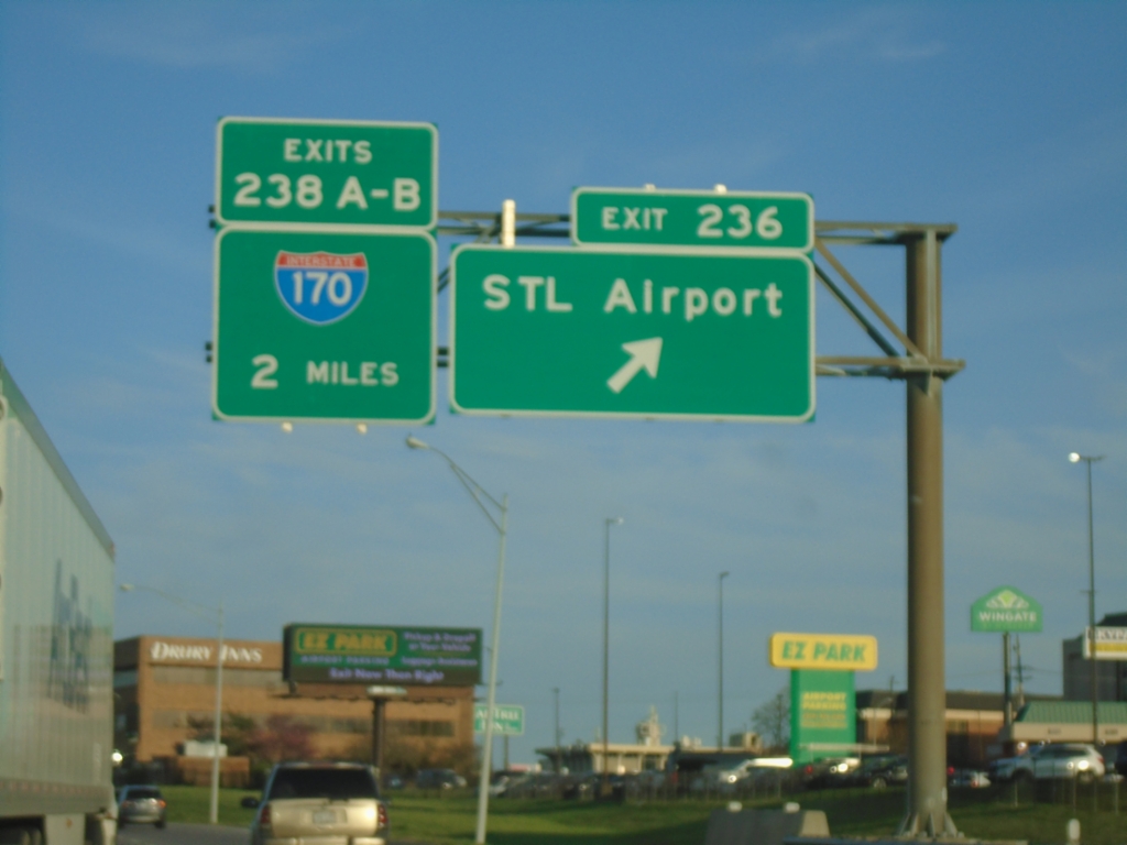 I-70 East - Exits 236 and 238A-B