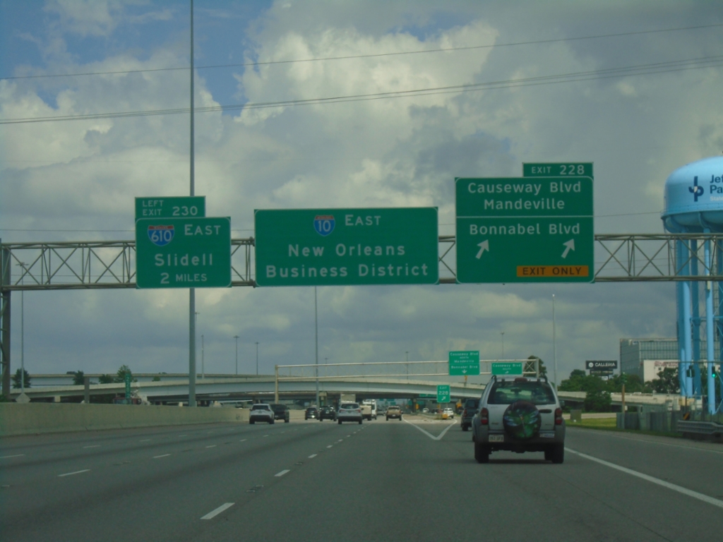 I-10 East - Exits 228 and 230