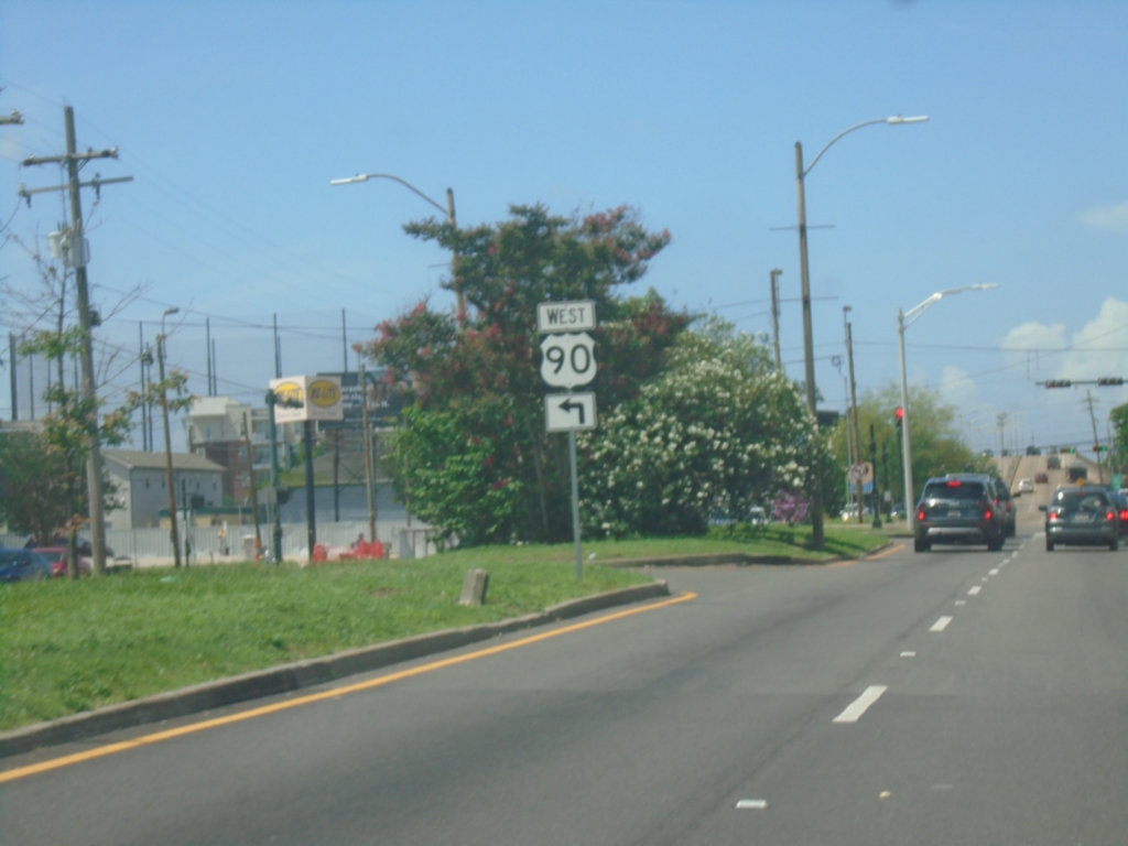 US-90 West (Broad St.) at US-61 (Tulane Ave.)