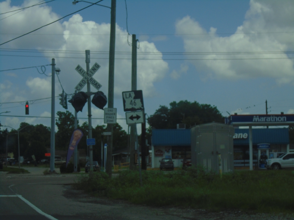 LA-39 North at LA-46 in Poydras