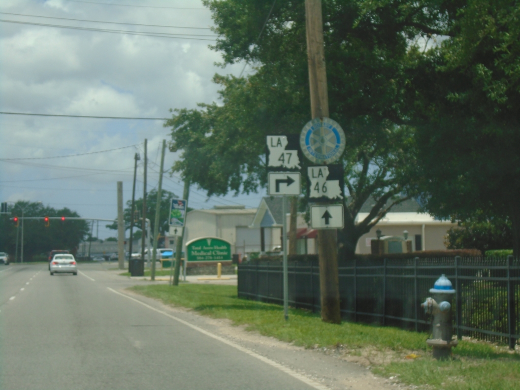 LA-46 West at LA-47 North - Chalmette