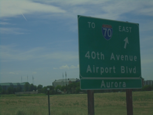 Peña Blvd. West at 40th Ave Interchange