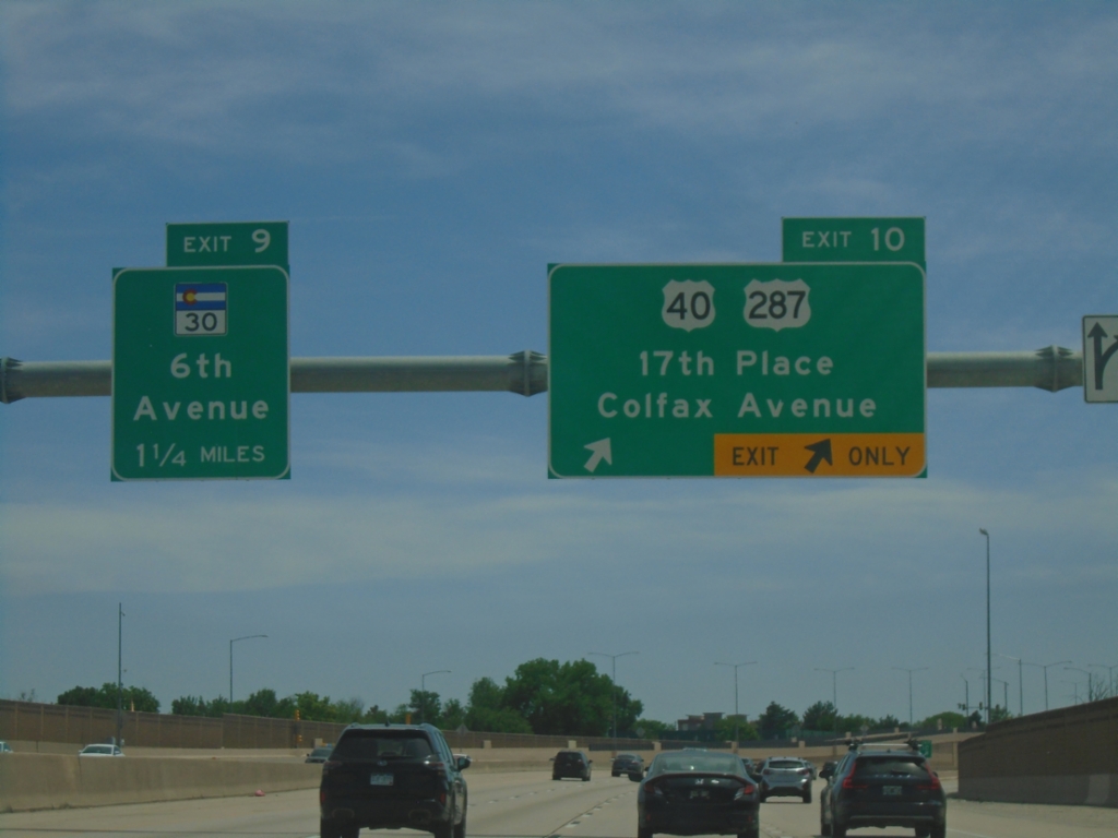 I-225 South - Exit 10 and 9