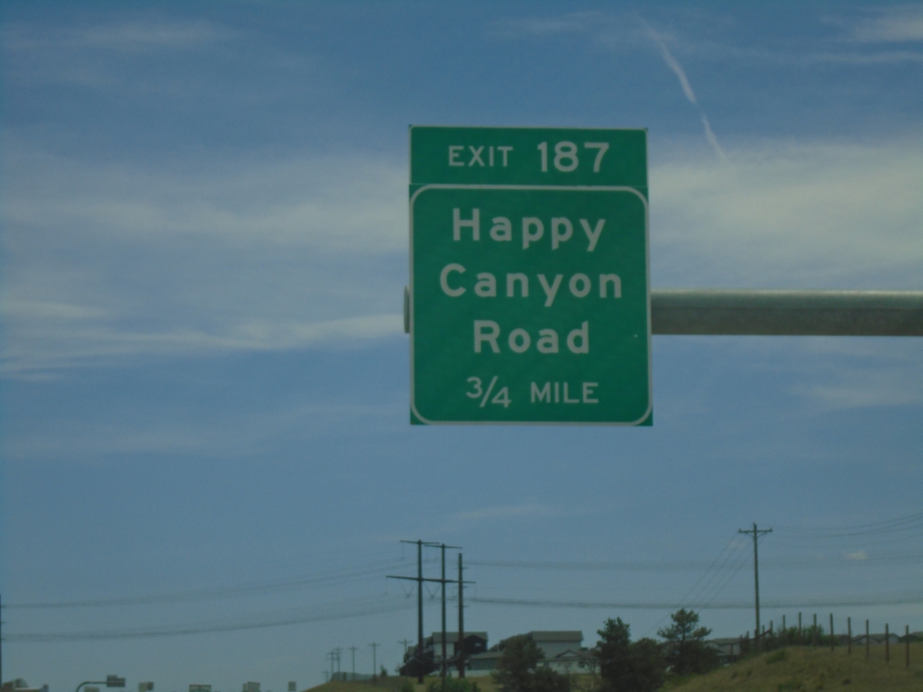 I-25 South - Exit 187