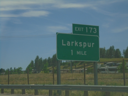 I-25 South - Exit 173