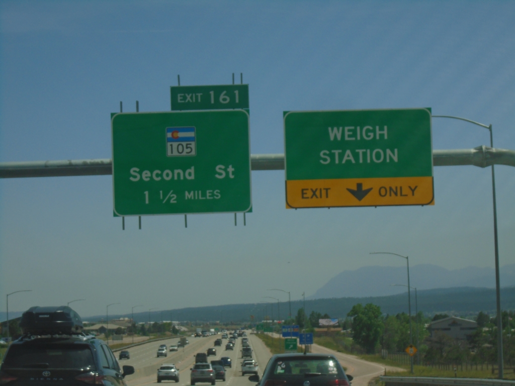 I-25 South - Weigh Station and Exit 161