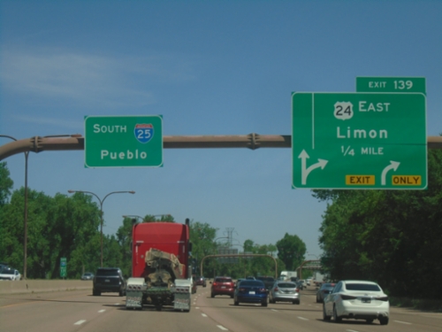 I-25 South - Exit 139