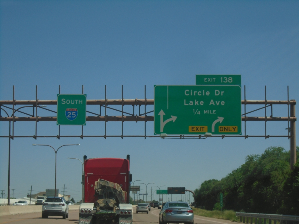 I-25 South - Exit 138