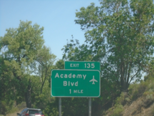 I-25 South - Exit 135
