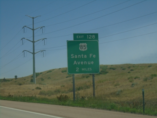 I-25 South - Exit 128