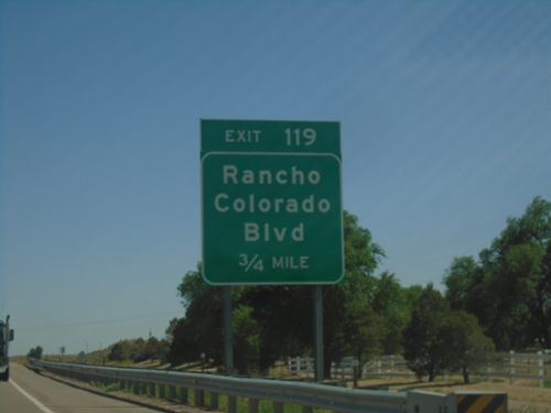 I-25 South - Exit 119
