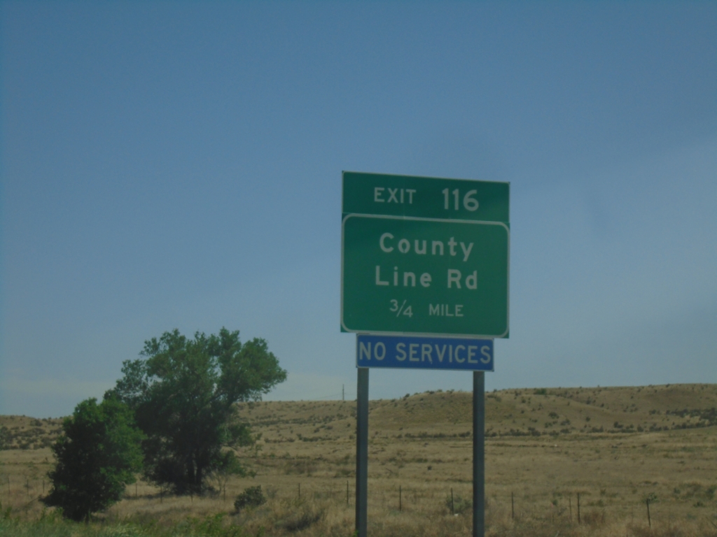 I-25 South - Exit 116
