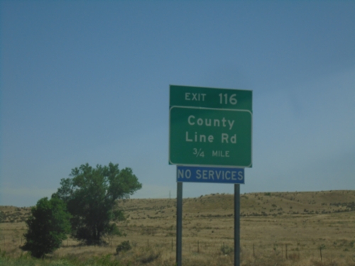 I-25 South - Exit 116