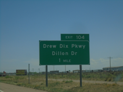 I-25 South - Exit 104