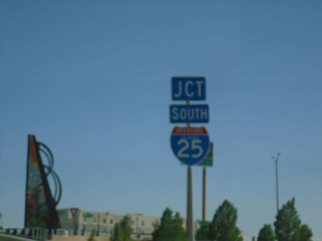 I-25 Frontage Road Approaching I-25 South