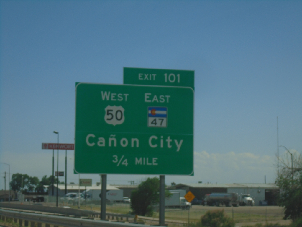 I-25 South - Exit 101
