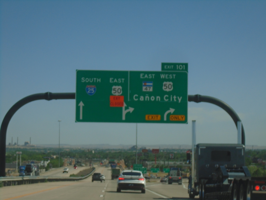 I-25 South - Exit 101