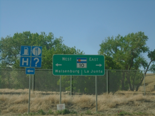 I-25 South at CO-10/US-160 (Exit 50)