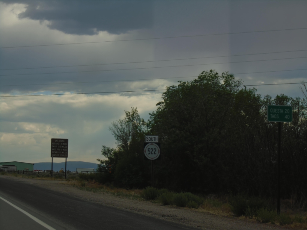 NM-522 South - Distance Marker