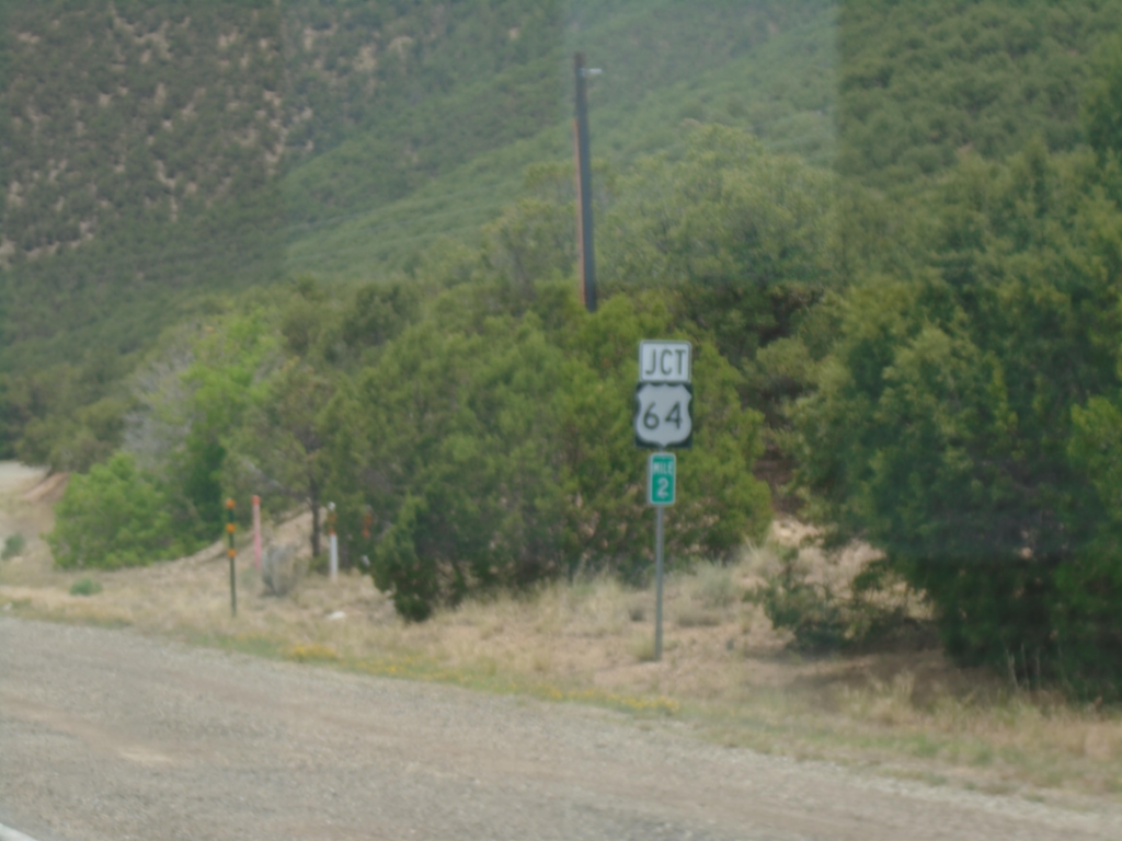 NM-585 East Approaching US-64