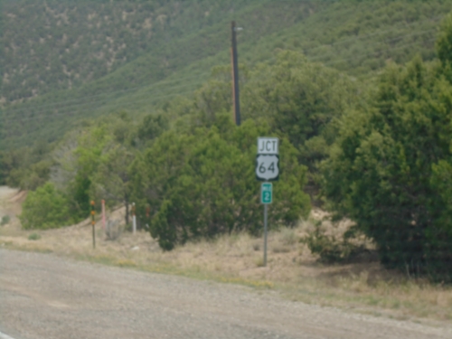 NM-585 East Approaching US-64