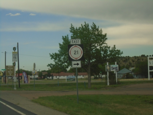 US-64 East at NM-21 East