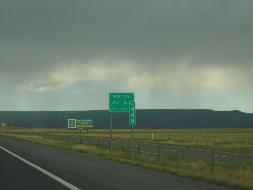 I-25 North - Entering Raton