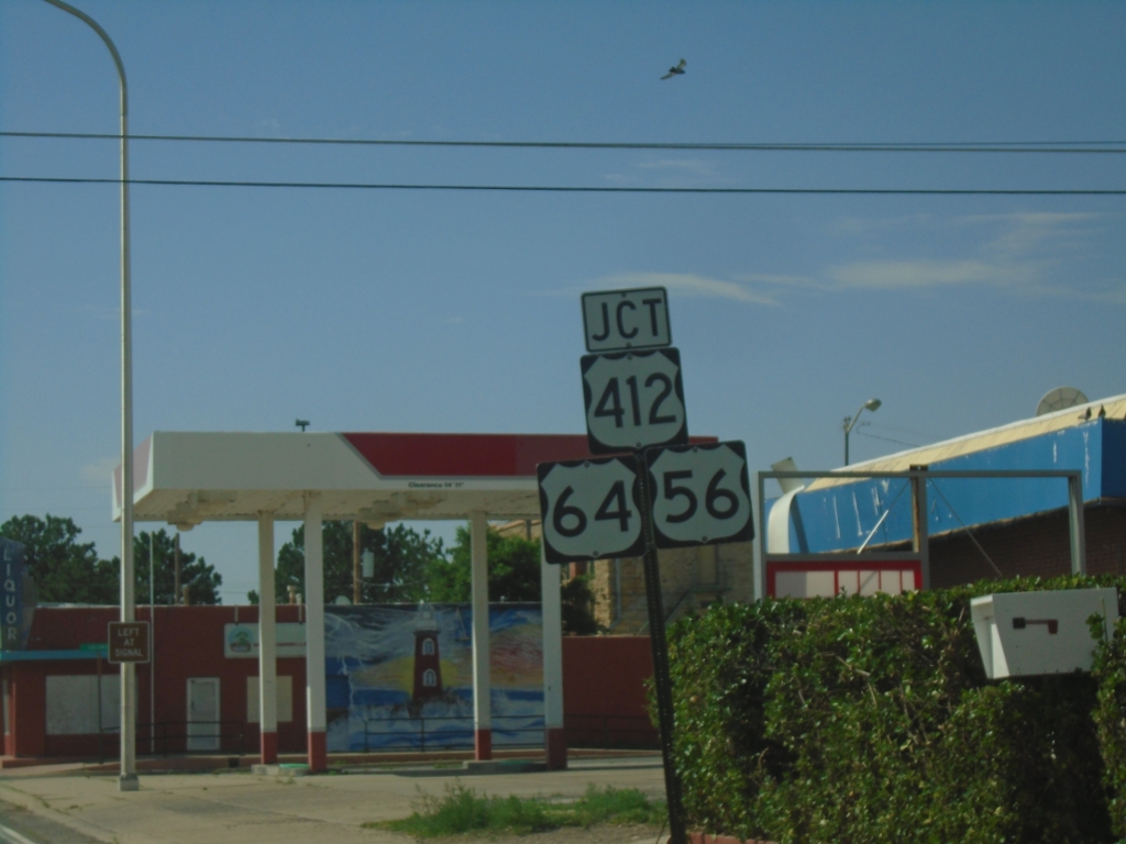 US-64 East/US-87 South at US-56/US-412