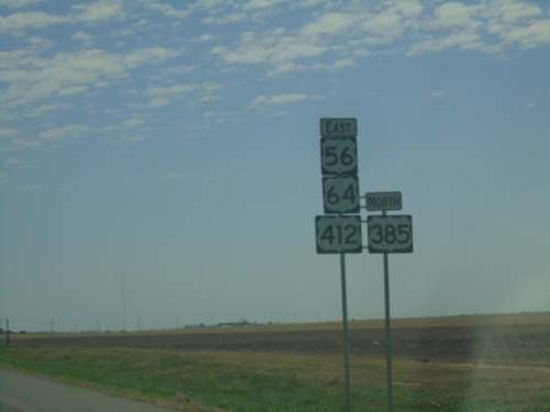 US-56/US-64/US-412 East/US-385 North