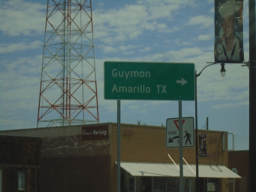 US-56/US-64/US-412 East/US-385 North at OK-3/OK-325