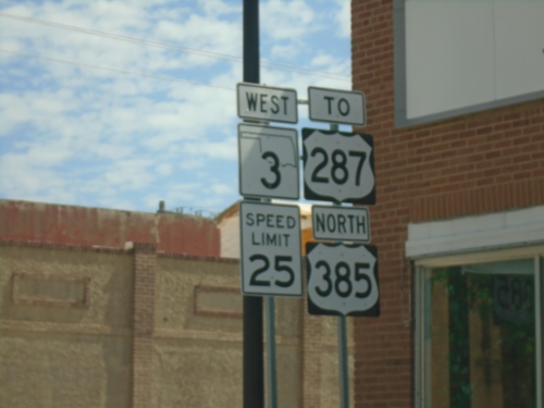 OK-3 West/US-385 North/To US-287 - Boise City