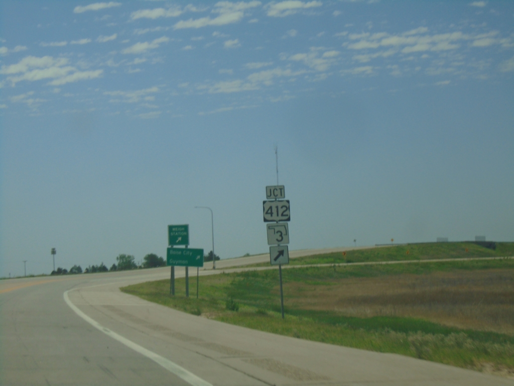 US-287 South/OK-3 East at US-56/US-64/US-412