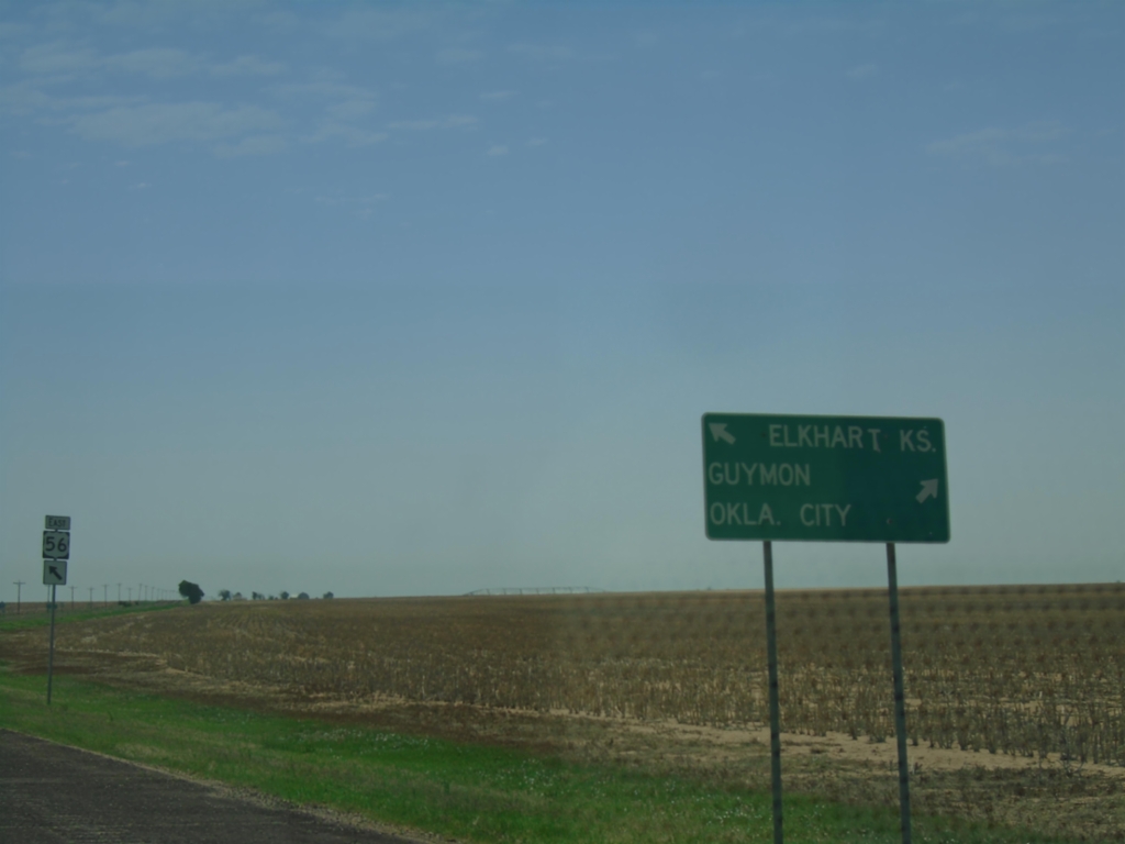 US-56/US-64/US-412/OK-3 East at US-56 East
