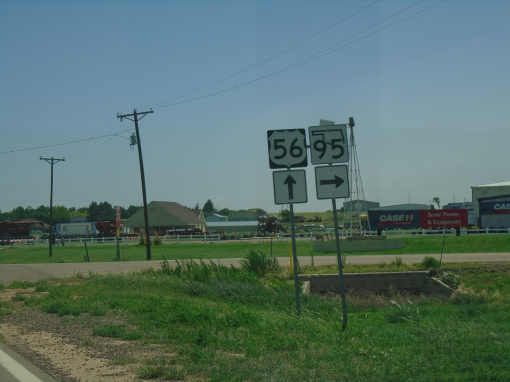 US-56 East at OK-95 South