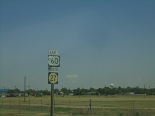 US-160 East/KS-27 North - Johnson City