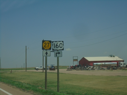 US-160 East/KS-27 North at US-160 East