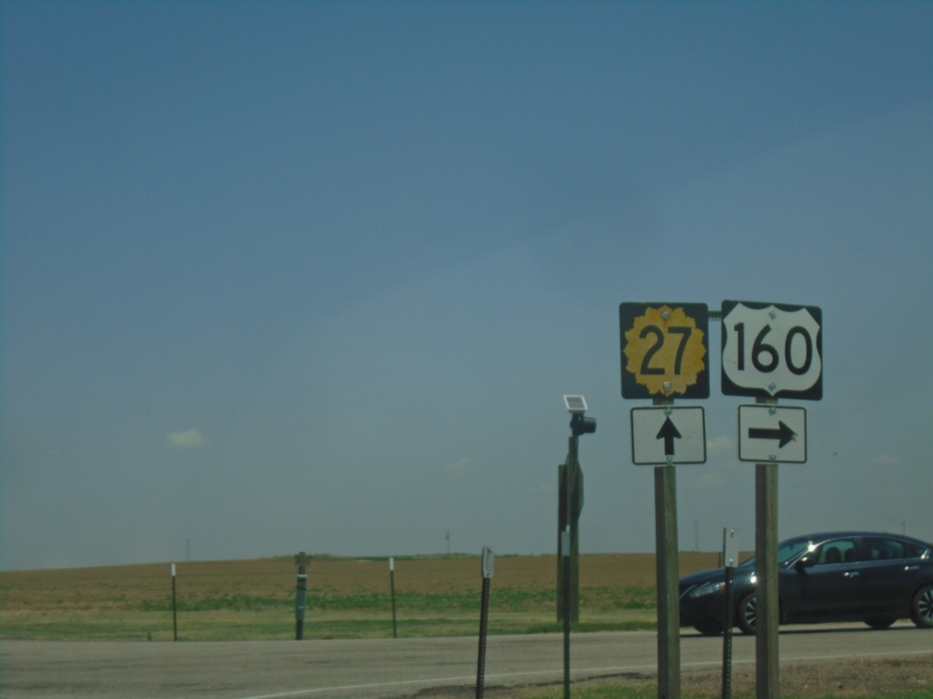 US-160 East/KS-27 North at US-160 East