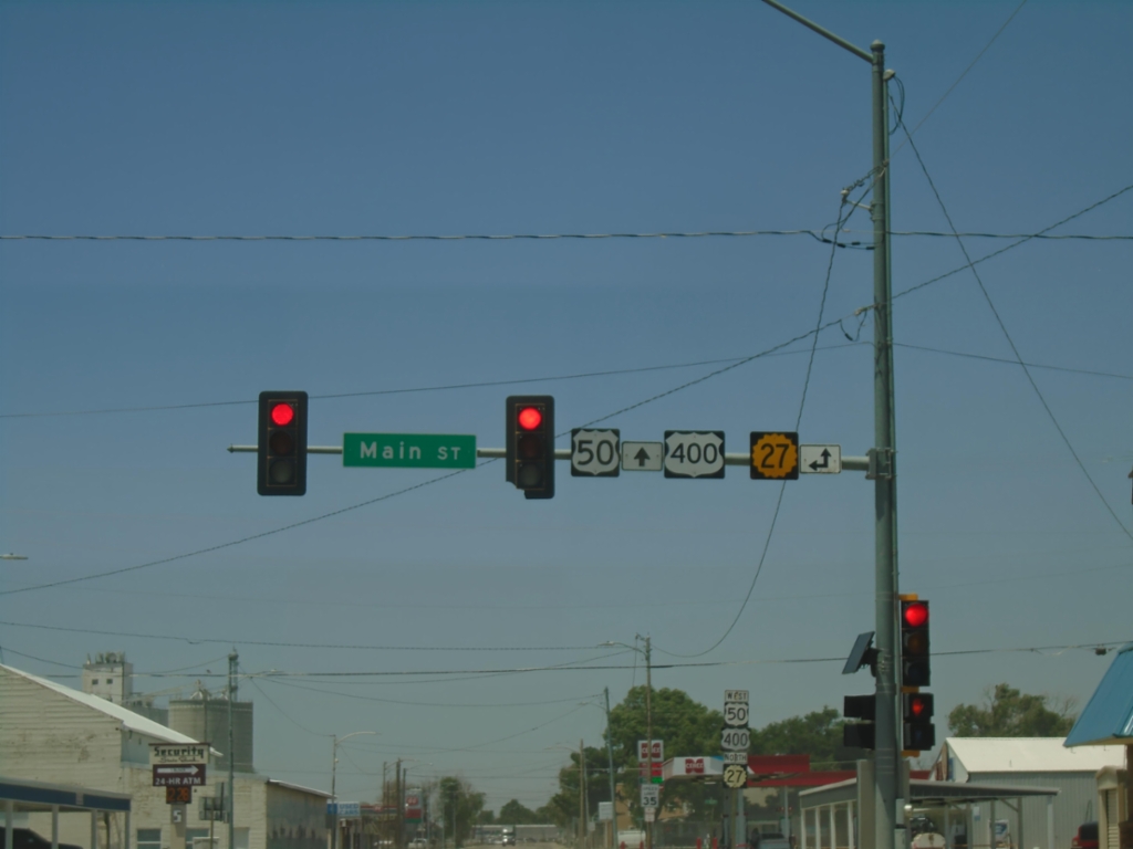 US-50/US-400 West at KS-27
