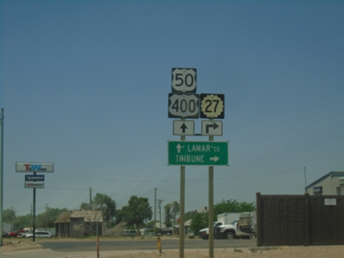 US-50/US-400 West/KS-27 North at KS-27 North
