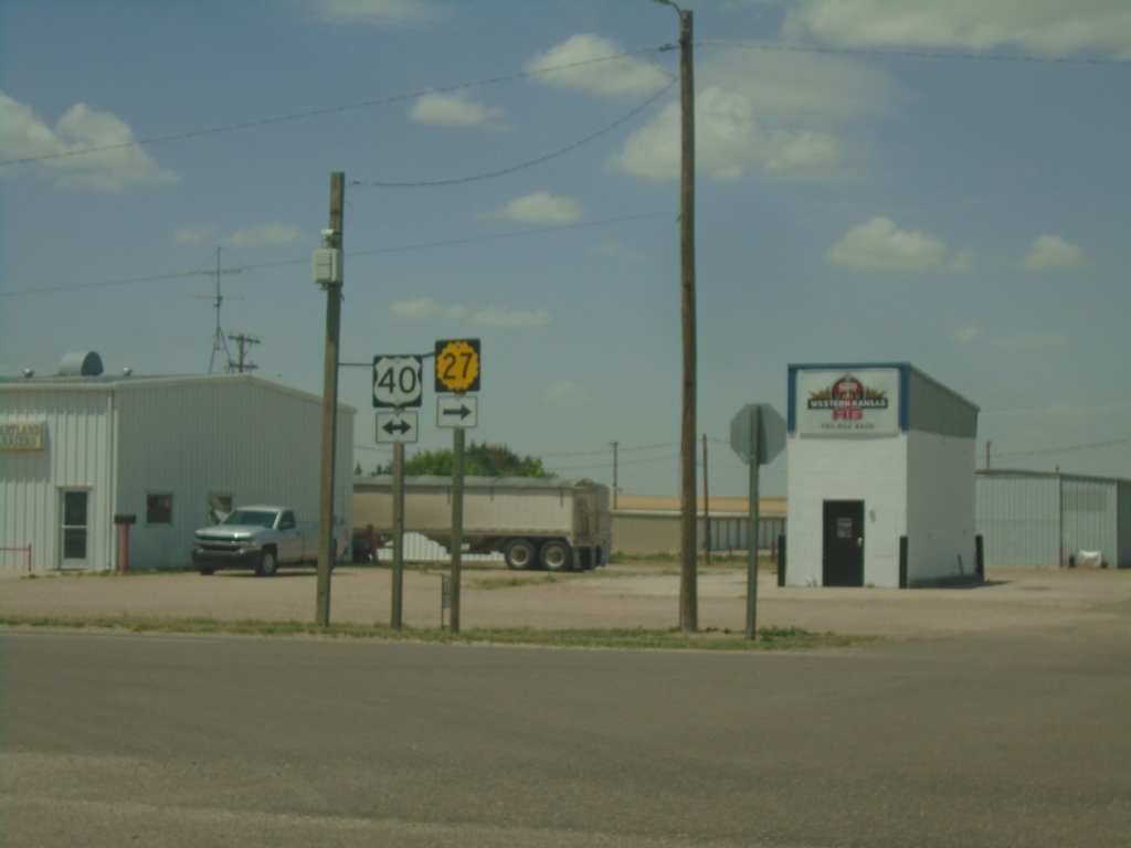 KS-27 North at US-40 - Sharon Springs