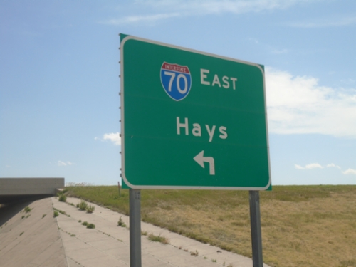 KS-267 South Approaching I-70 East