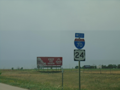 I-70/US-24 West - Sherman County
