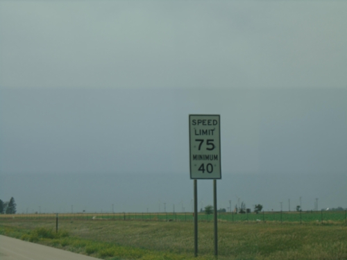 I-70 West - Speed Limit