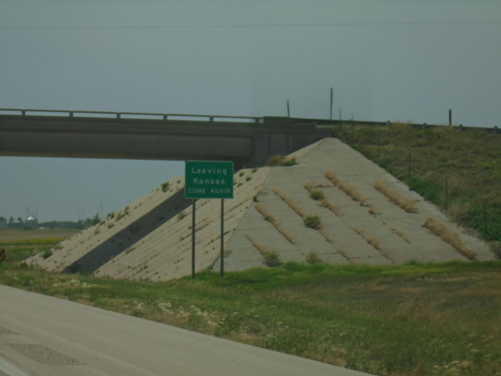 I-70 West - Leaving Kansas