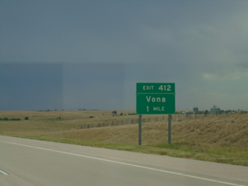 I-70 West - Exit 412