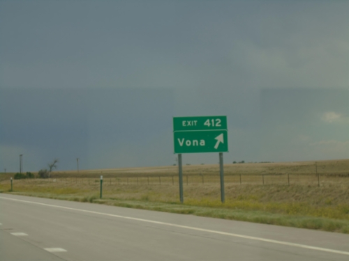 I-70 West - Exit 412
