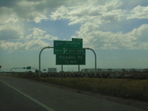 I-70 West - Exit 288