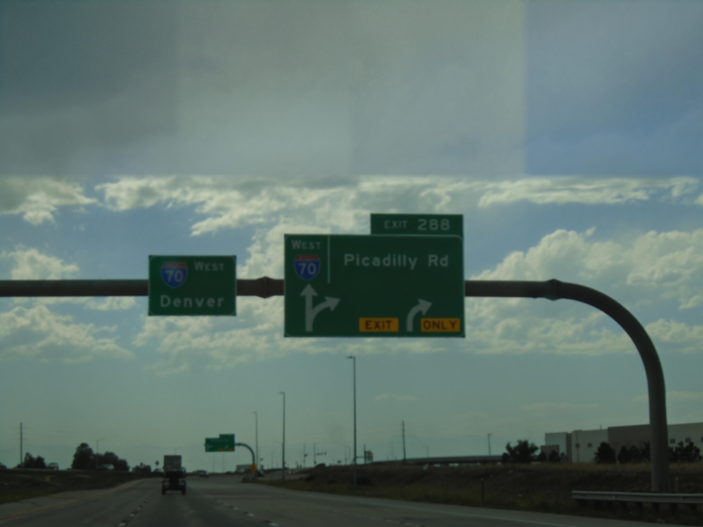 I-70 West - Exit 288