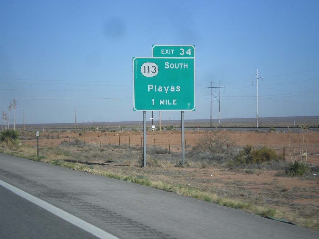 I-10 West - Exit 34