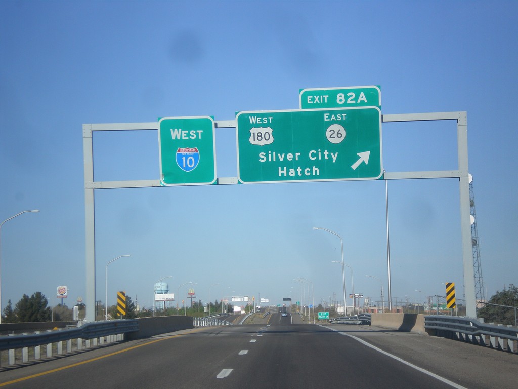 I-10 West - Exit 82A